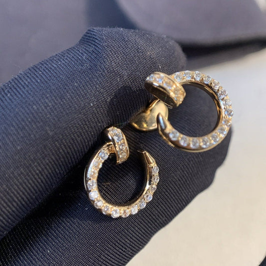 [Max Jewelry ]JUSTE EARRINGS GOLD DIAMONDS