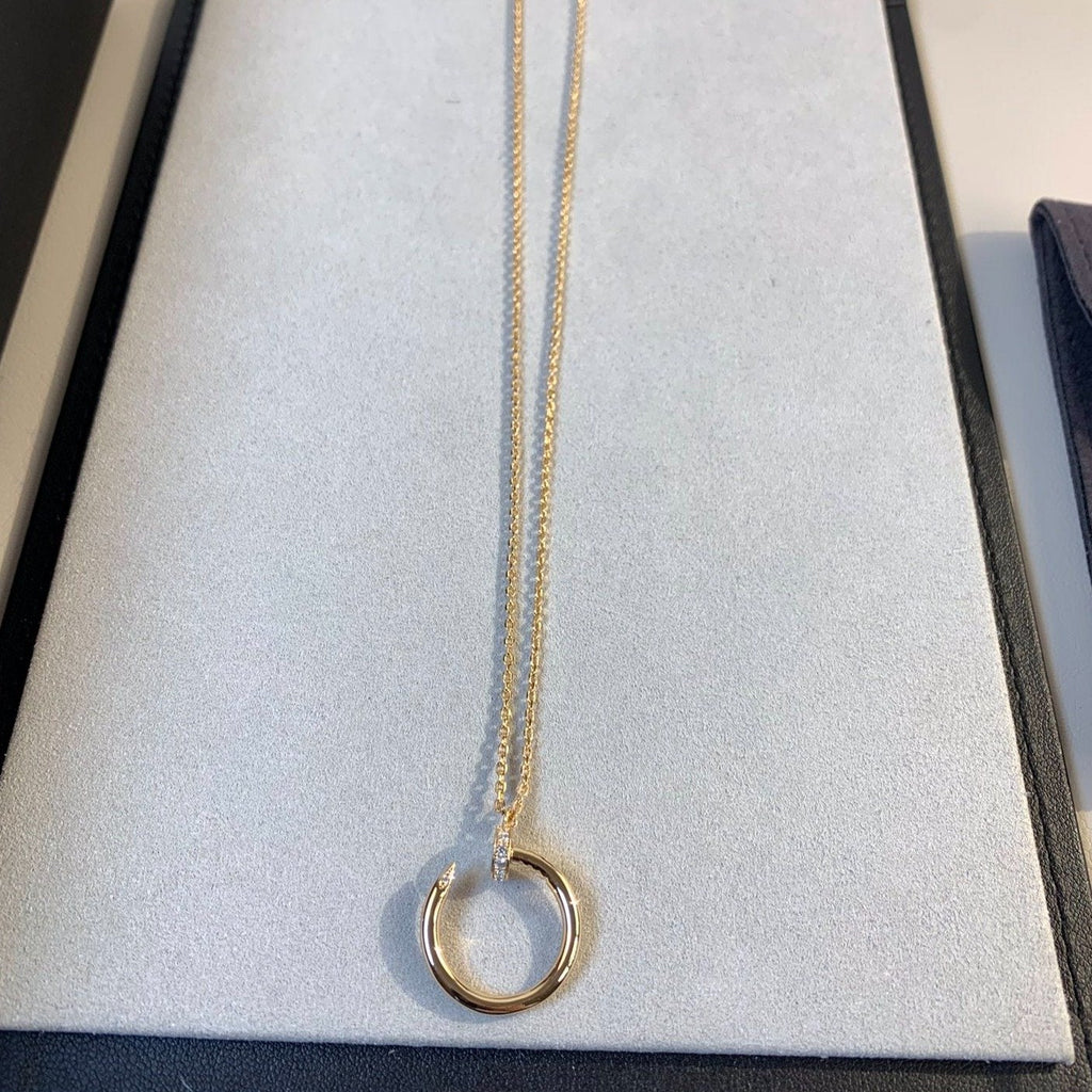 [Plus&Max]JUSTE NECKLACE PINK GOLD