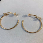 [Plus&Max]JUSTE EARRINGS GOLD DIAMONDS 1.8MM