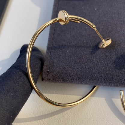 [Max Jewelry ]JUSTE EARRINGS GOLD DIAMONDS 1.8MM