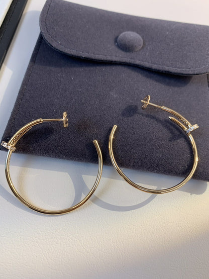[Max Jewelry ]JUSTE EARRINGS GOLD DIAMONDS 1.8MM