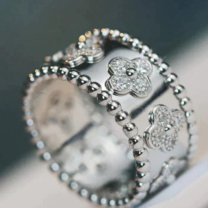 [Max Jewelry ]CLOVER KALEIDOSCOPE RING 10MM