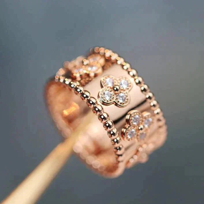 [Max Jewelry ]CLOVER KALEIDOSCOPE RING 10MM