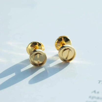[Max Jewelry ]LOVE EARRINGS GOLD 10MM