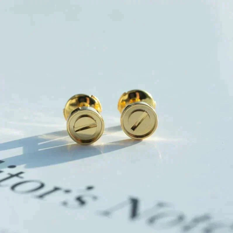 [Max Jewelry ]LOVE EARRINGS GOLD 10MM