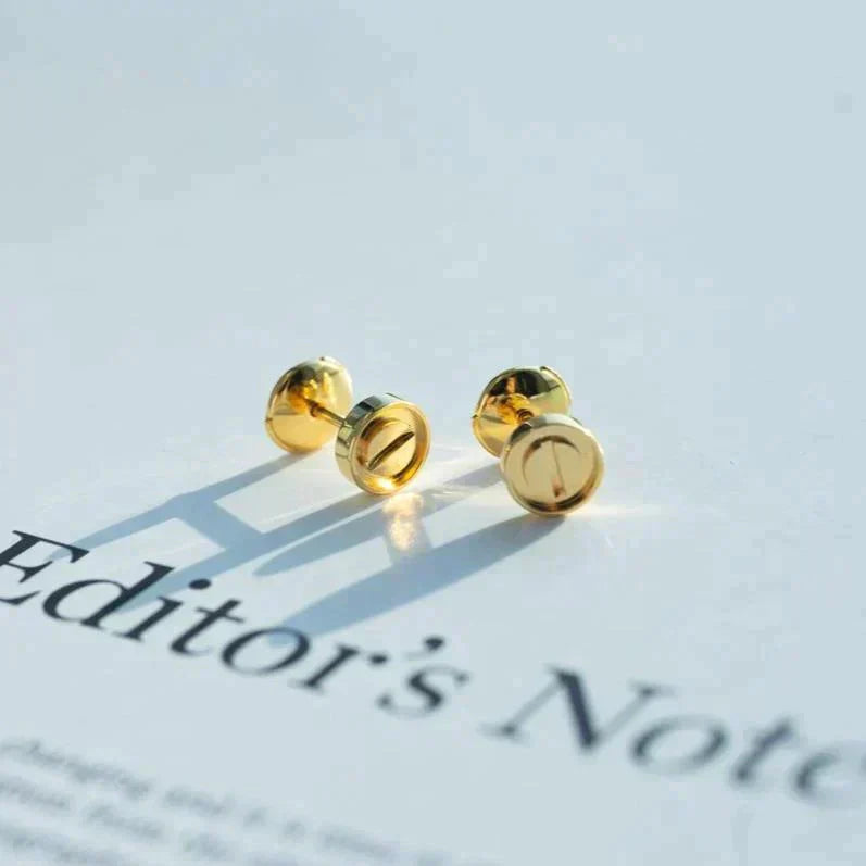 [Max Jewelry ]LOVE EARRINGS GOLD 10MM