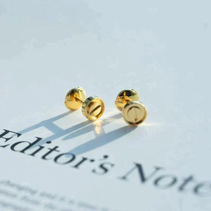 [Max Jewelry ]LOVE EARRINGS GOLD 10MM