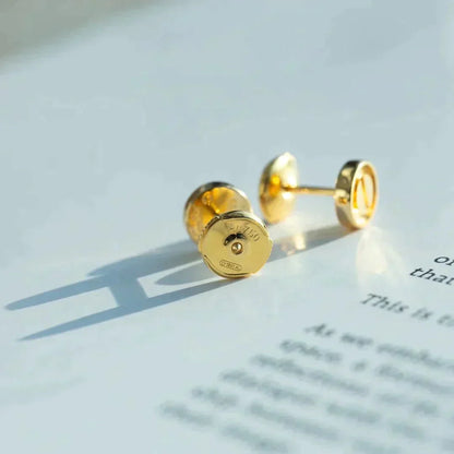 [Max Jewelry ]LOVE EARRINGS GOLD 10MM