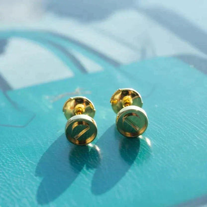 [Max Jewelry ]LOVE EARRINGS GOLD 10MM