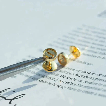 [Max Jewelry ]LOVE EARRINGS GOLD 10MM