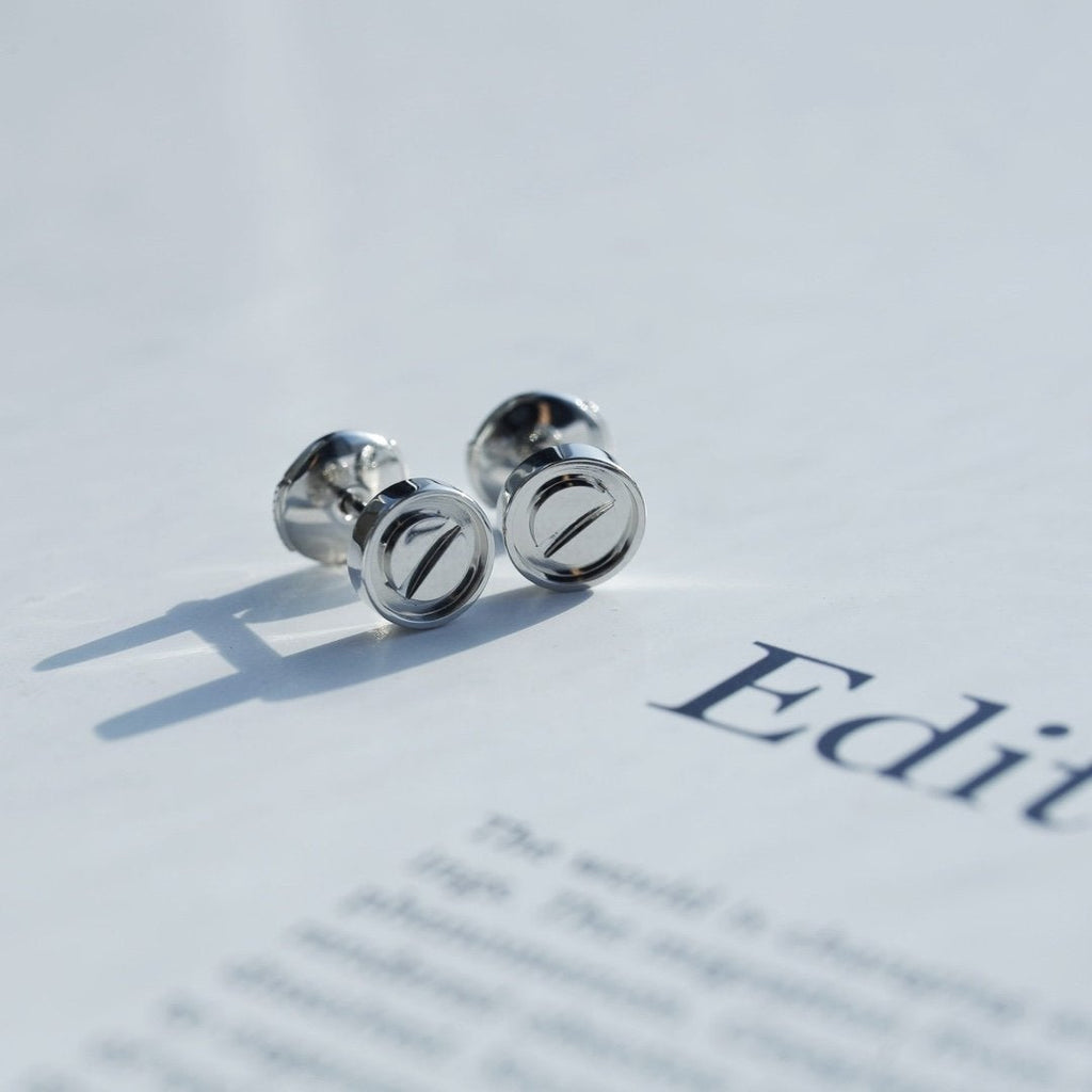 [Plus&Max]LOVE EARRINGS SILVER 10MM
