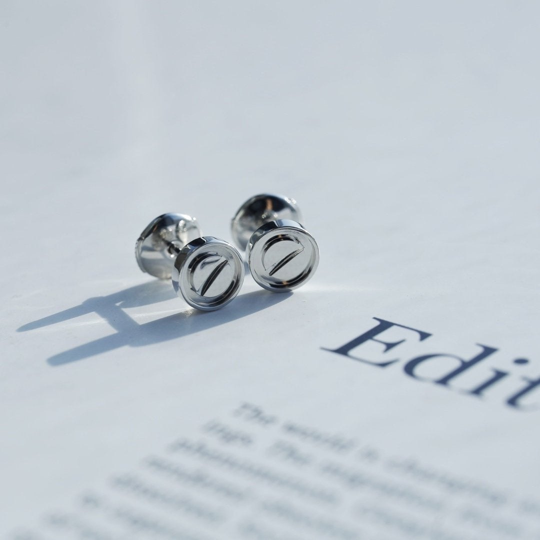 [Max Jewelry ]LOVE EARRINGS SILVER 10MM