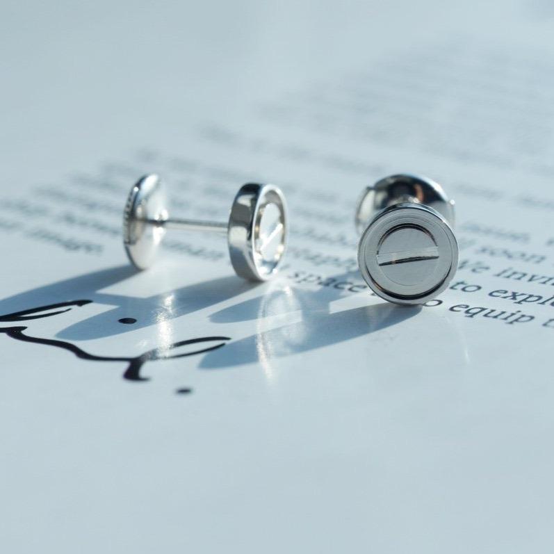 [Max Jewelry ]LOVE EARRINGS SILVER 10MM