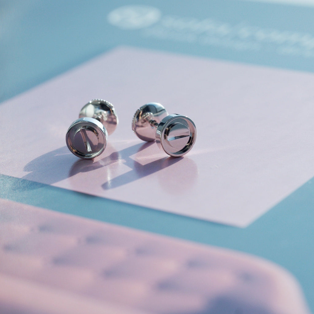 [Plus&Max]LOVE EARRINGS SILVER 10MM