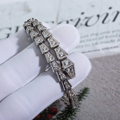 [Plus&max]SERPENTI BRACELET 6MM SILVER DIAMOND
