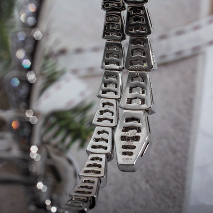 [Plus&max]SERPENTI BRACELET 6MM SILVER DIAMOND