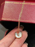 [Plus&Max]AMULETTE ROSE GOLD MOP NECKLACE