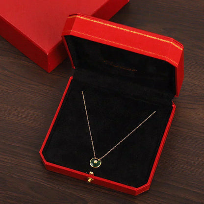 [Max Jewelry ]AMULETTE GOLD MALACHITE NECKLACE