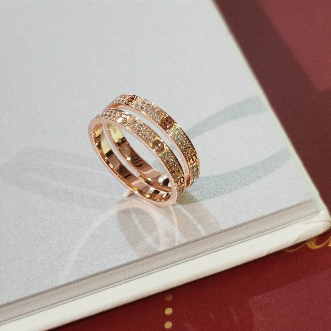 [Max Jewelry ]LOVE RING 2.65MM DIAMOND
