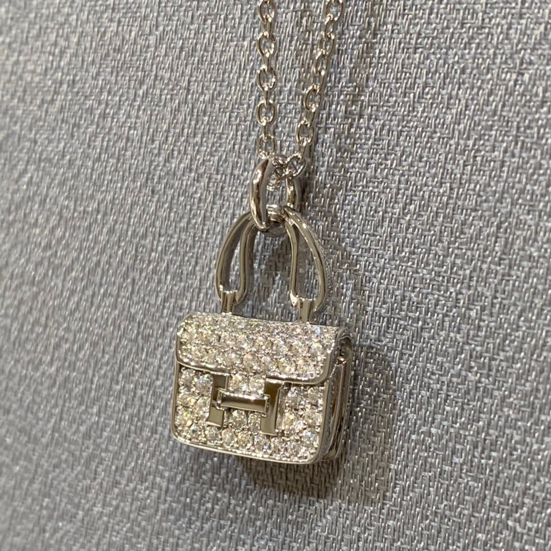[Max Jewelry ]CONSTANCE PEDANT DIAMOND NECKLACE