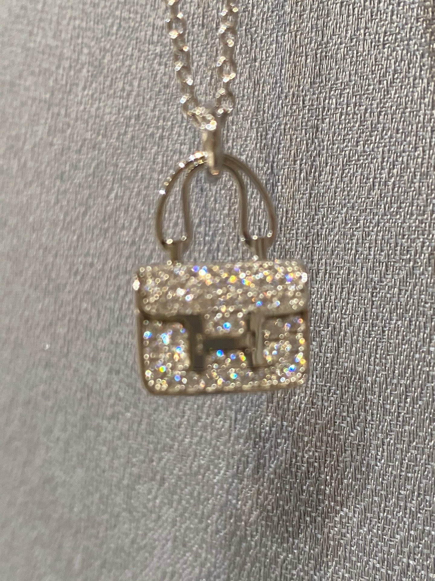 [Max Jewelry ]CONSTANCE PEDANT DIAMOND NECKLACE