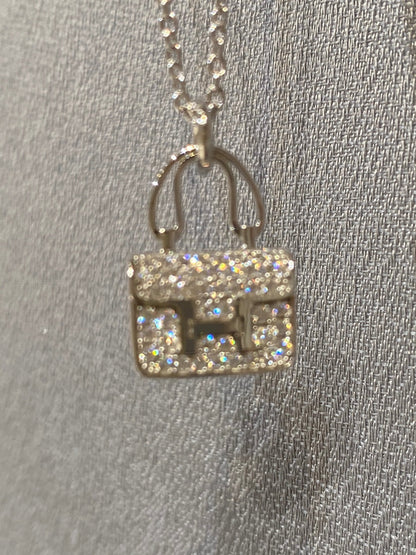 [Max Jewelry ]CONSTANCE PEDANT DIAMOND NECKLACE