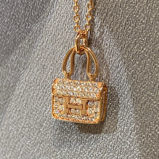 [Max Jewelry ]CONSTANCE PEDANT DIAMOND NECKLACE