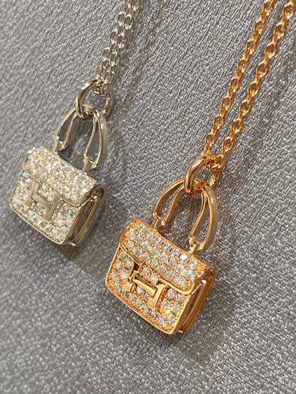 [Max Jewelry ]CONSTANCE PEDANT DIAMOND NECKLACE