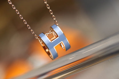 [Max Jewelry ]POP H PEDANT PINK GOLD