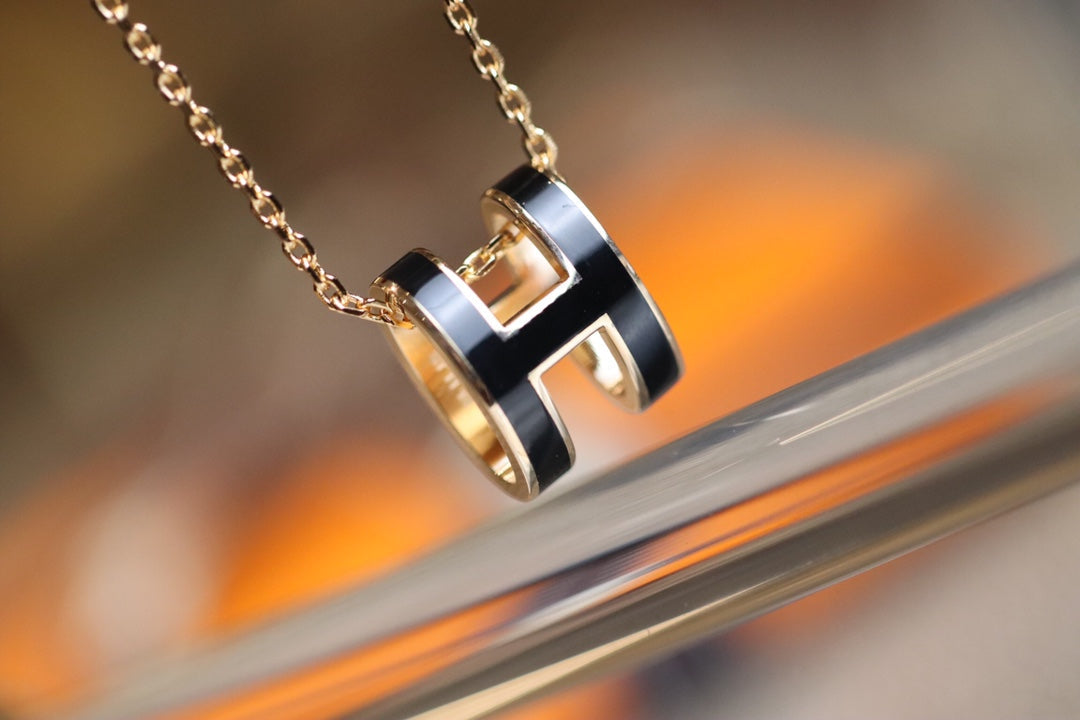 [Max Jewelry ]POP H PEDANT PINK GOLD
