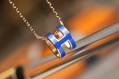 [Max Jewelry ]POP H PEDANT PINK GOLD