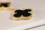 [Plus&Max]CLOVER EARRINGS GOLD ONYX MOP 3 MOTIF
