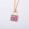[Plus&Max]CONSTANCE PEDANT PURPLE DIAMOND NECKLACE