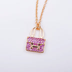[Plus&Max]CONSTANCE PEDANT PURPLE DIAMOND NECKLACE