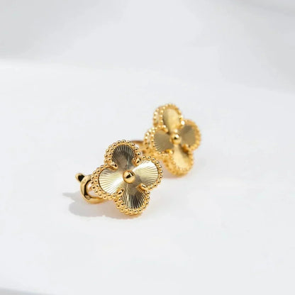 [Max Jewelry ]CLOVER MEDIUM 1 MOTIFS LASER EARRINGS