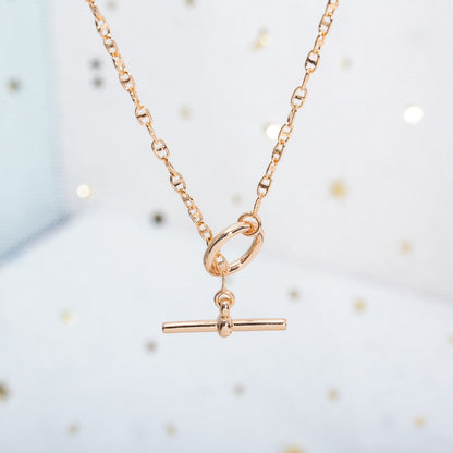 [Max Jewelry ]ECHAPPEE NECKLACE PINK GOLD