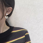 [Plus&Max]CLOVER SWEET WHITE MOP EARRINGS