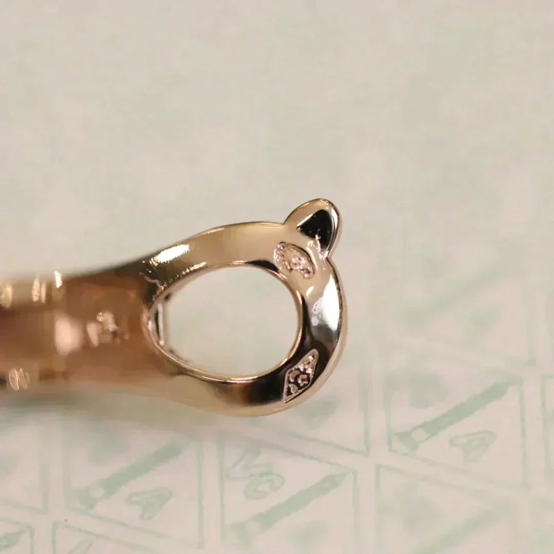 [Max Jewelry ]CLOVER MEDIUM 1 MOTIFS FUll DIAMOND EARRINGS