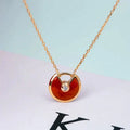 [Plus&Max]AMULETTE GOLD CARNELIAN ONYX NECKLACE