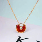 [Plus&Max]AMULETTE GOLD CARNELIAN ONYX NECKLACE