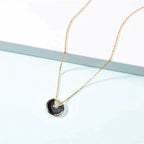 [Plus&Max]AMULETTE GOLD CARNELIAN ONYX NECKLACE