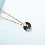 [Plus&Max]AMULETTE GOLD CARNELIAN ONYX NECKLACE