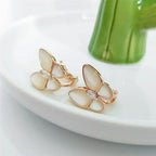 [Plus&Max]BUTTERFLY MOP DIAMOND EARRINGS