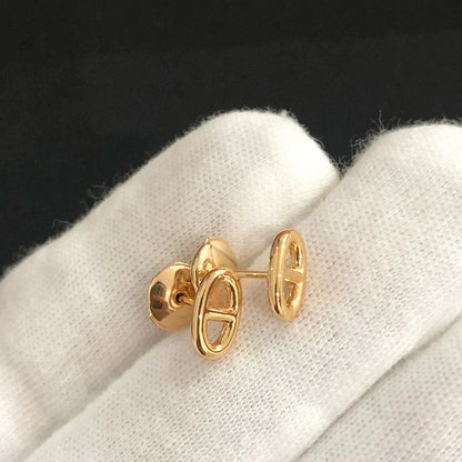 [Max Jewelry ]CHAINE SMALL EARRINGS GOLD AND SILVER