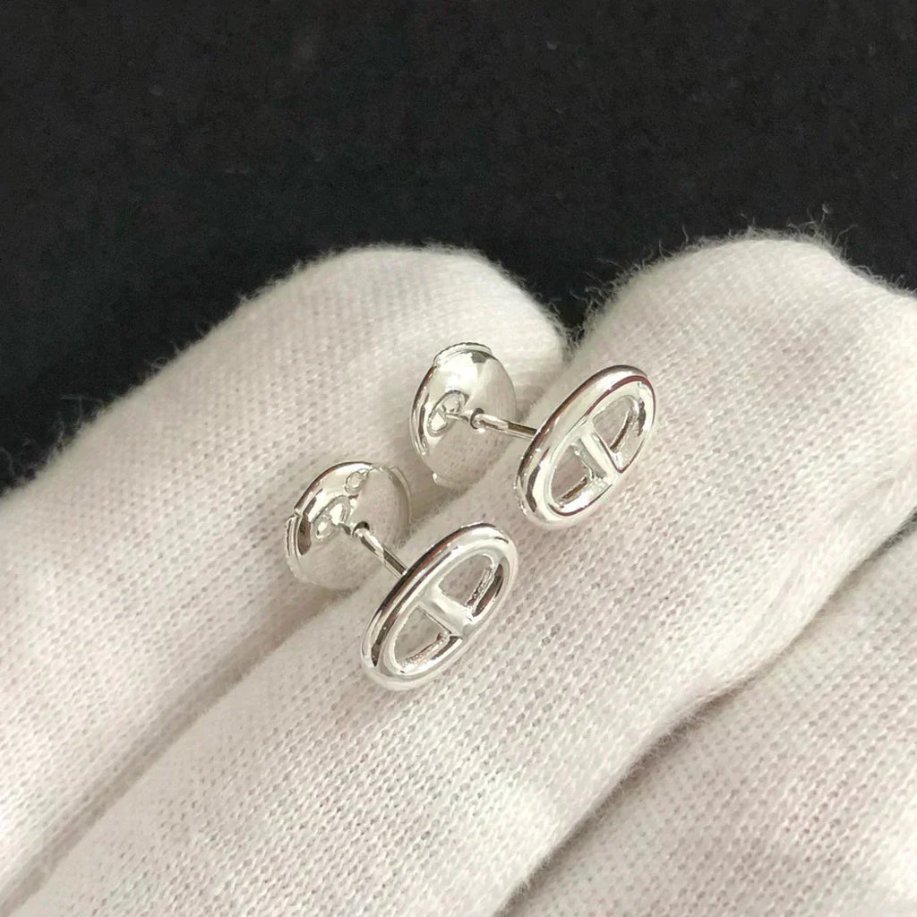[Plus&Max]CHAINE SMALL EARRINGS GOLD AND SILVER
