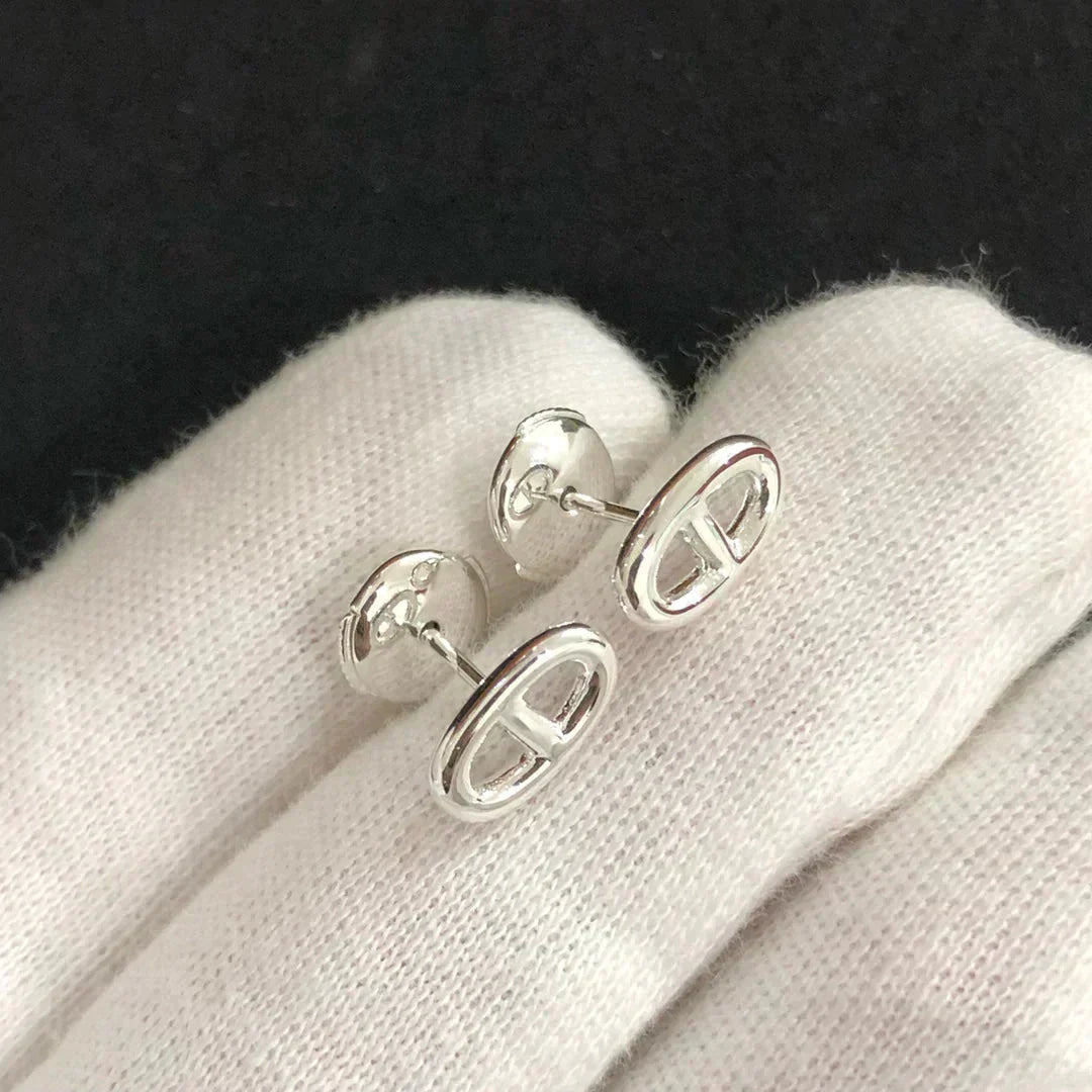 [Max Jewelry ]CHAINE SMALL EARRINGS GOLD AND SILVER