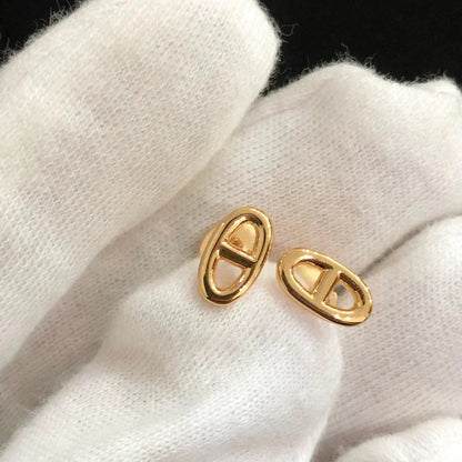 [Max Jewelry ]CHAINE SMALL EARRINGS GOLD AND SILVER