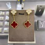 [Plus&Max]CLOVER  2 MOTIFS  DIAMOND  EARRINGS (MULTIPLE CHOICESç´