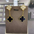 [Plus&Max]CLOVER  2 MOTIFS  DIAMOND  EARRINGS (MULTIPLE CHOICESç´