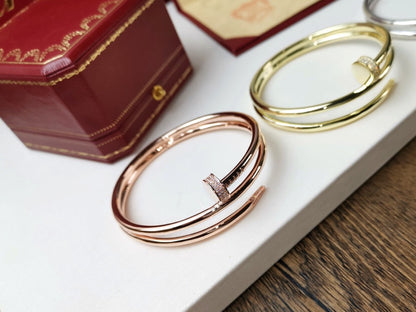 [Max Jewelry ]JUSTE BRACELET 3.5MM DOUBLE ROW DIAMOND